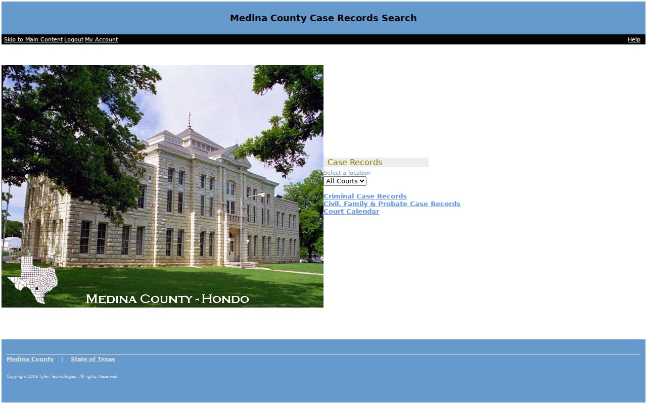 Medina County criminal court cases public access portal